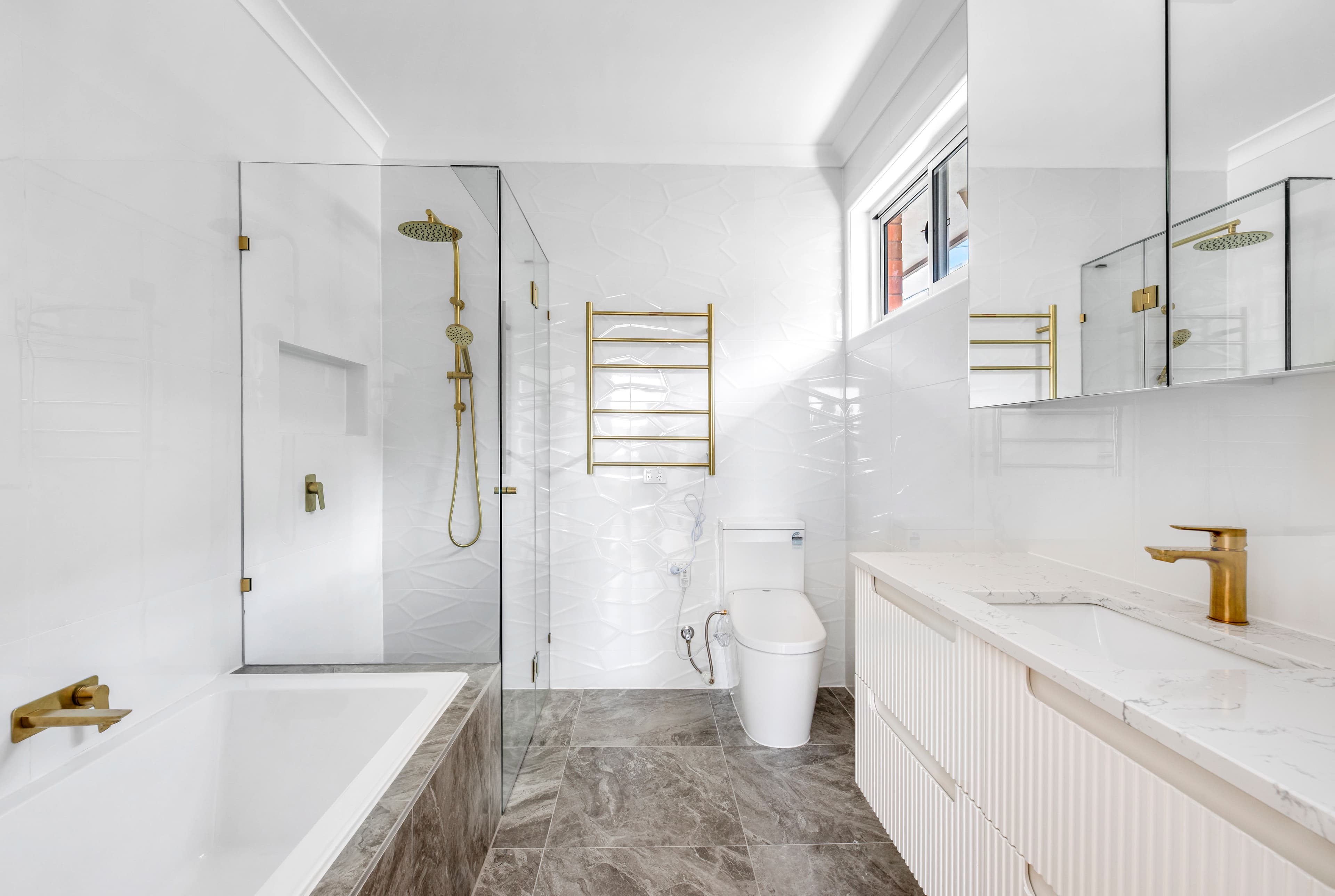 Luxury ensuite bathroom renovation with freestanding bath in Sydney by Artistic Bathroom & Kitchen Renovations - Project NaN