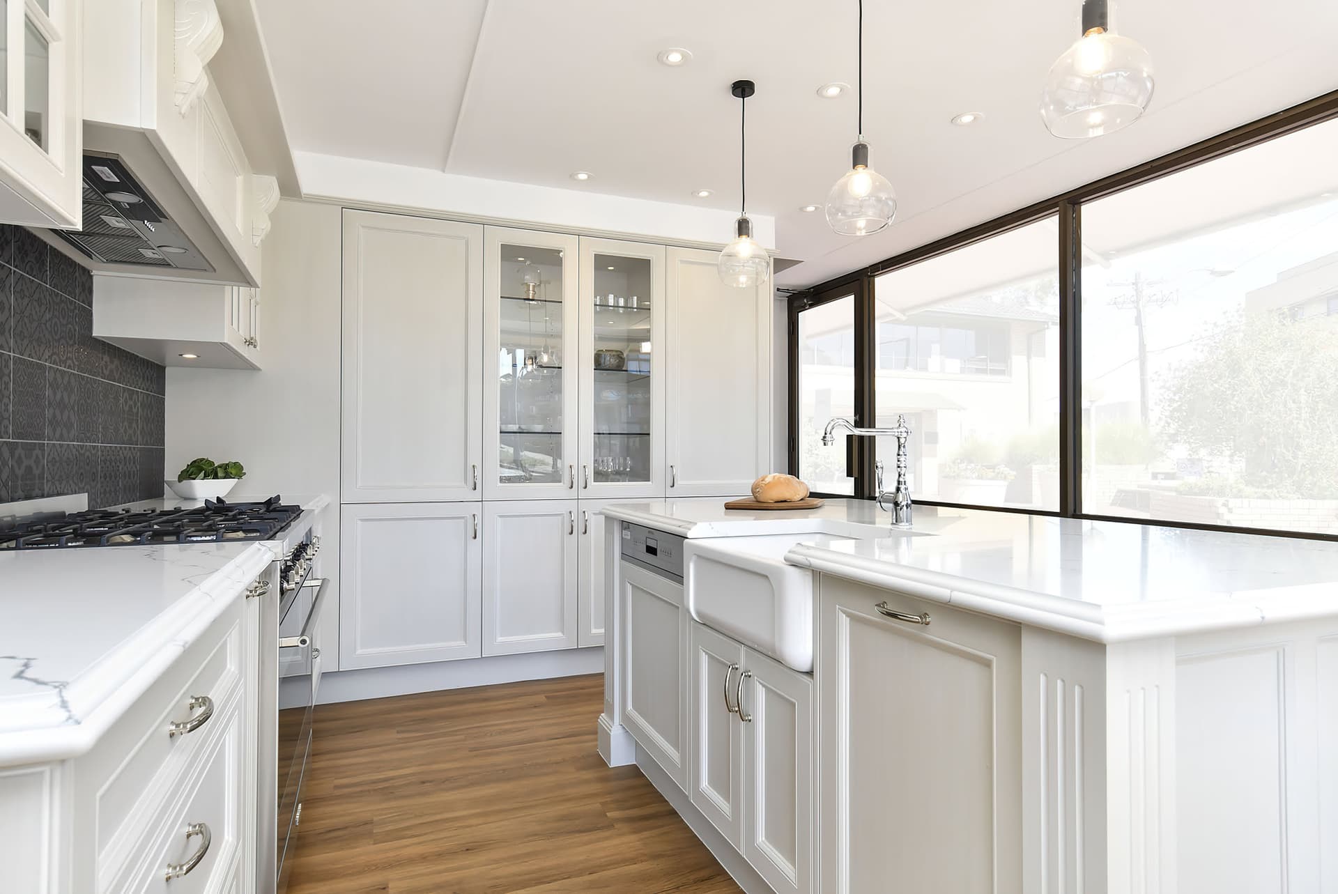 Luxury kitchen renovation with custom cabinetry and designer finishes in Sydney