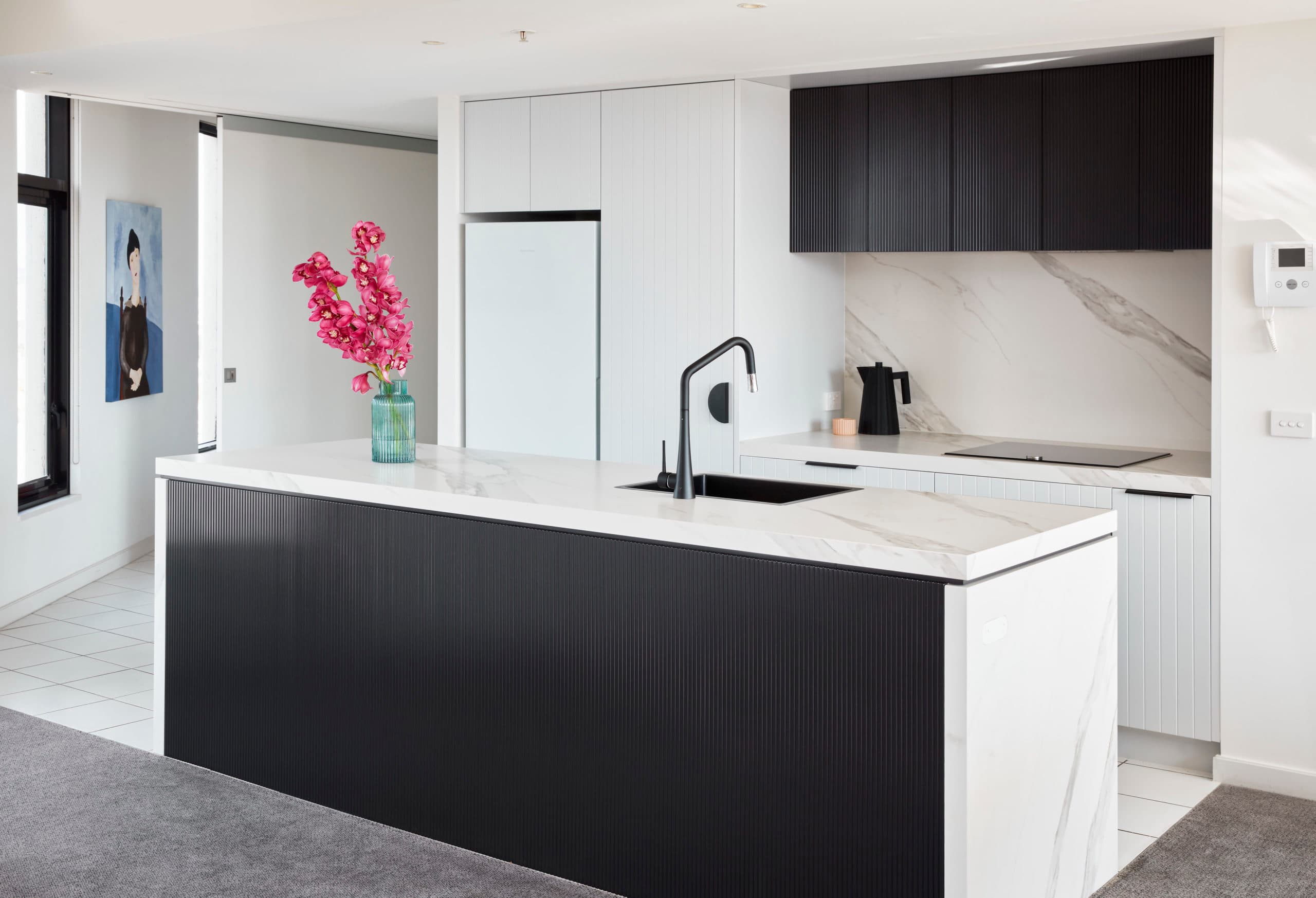 Contemporary kitchen redesign with custom cabinetry in Sydney by Artistic Bathroom & Kitchen Renovations - Project NaN
